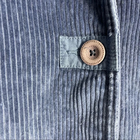 LL Bean blue corduroy chore jacket coat  Thinsulate womens Medium - Picture 4 of 8